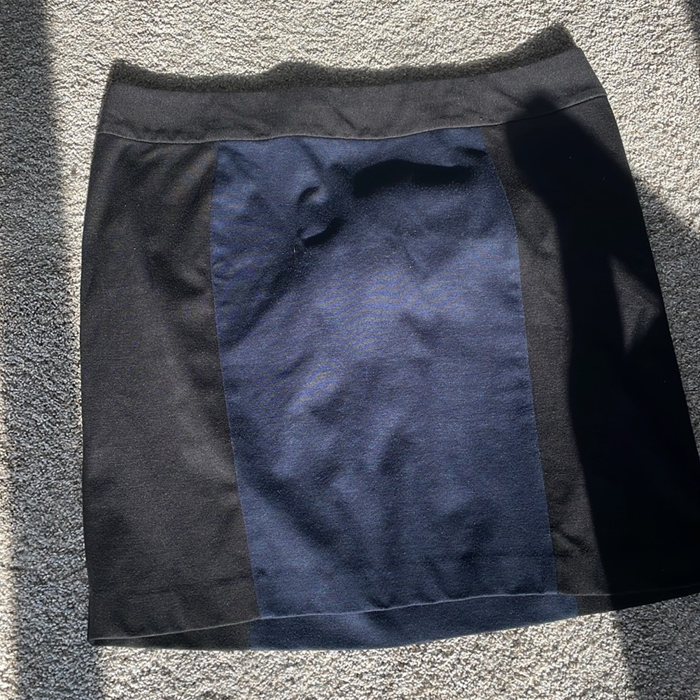 Lane Bryant pencil skirt 2-tone! Black and blue! EUC!